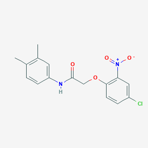 2-(4-chloro-2-nitrophenoxy)-N-(3,4-dimethylphenyl)acetamide