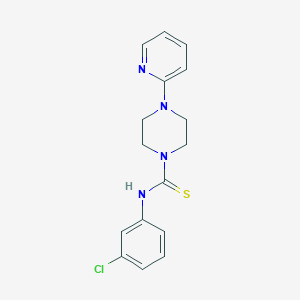 N-(3-chlorophenyl)-4-(pyridin-2-yl)piperazine-1-carbothioamide