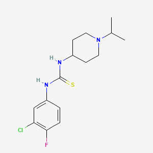 N-(3-chloro-4-fluorophenyl)-N'-(1-isopropyl-4-piperidinyl)thiourea