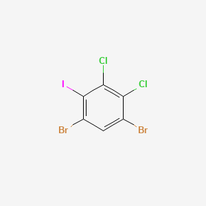 molecular formula C6HBr2Cl2I B584131 4,6-Dibromo-2,3-dichloroiodobenzene CAS No. 1160573-97-6