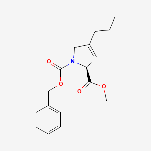 molecular formula C17H21NO4 B584132 (S)-1-Benzyl 2-methyl 4-propyl-1H-pyrrole-1,2(2H,5H)-dicarboxylate CAS No. 1798902-94-9