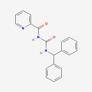 molecular formula C20H17N3O2 B5841327 N-{[(diphenylmethyl)amino]carbonyl}-2-pyridinecarboxamide CAS No. 171258-70-1