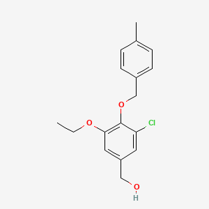 molecular formula C17H19ClO3 B5841330 {3-chloro-5-ethoxy-4-[(4-methylbenzyl)oxy]phenyl}methanol 