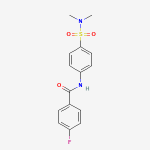 N-{4-[(dimethylamino)sulfonyl]phenyl}-4-fluorobenzamide