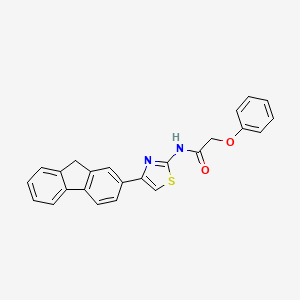 molecular formula C24H18N2O2S B5841349 N-[4-(9H-fluoren-2-yl)-1,3-thiazol-2-yl]-2-phenoxyacetamide 