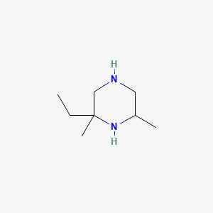 molecular formula C8H18N2 B584135 2-Ethyl-2,6-dimethylpiperazine CAS No. 143739-81-5