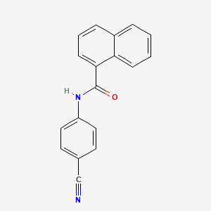 molecular formula C18H12N2O B5841360 N-(4-cyanophenyl)-1-naphthamide CAS No. 861409-92-9