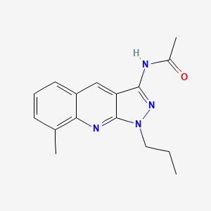 N-(8-methyl-1-propyl-1H-pyrazolo[3,4-b]quinolin-3-yl)acetamide