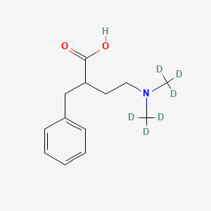molecular formula C13H19NO2 B584140 2-Benzyl-4-[bis(trideuteriomethyl)amino]butanoic acid CAS No. 1346604-83-8
