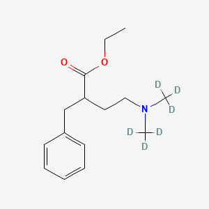 molecular formula C15H23NO2 B584141 Ethyl 2-benzyl-4-[bis(trideuteriomethyl)amino]butanoate CAS No. 1346601-78-2