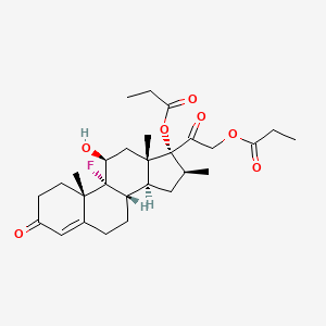 molecular formula C28H39FO7 B584143 1,2-Dihydro-Betamethasone 17,21-Dipropionate CAS No. 80163-83-3