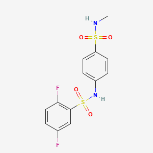 2,5-difluoro-N-{4-[(methylamino)sulfonyl]phenyl}benzenesulfonamide