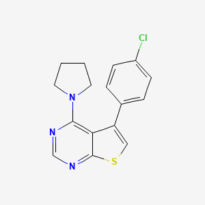 5-(4-chlorophenyl)-4-(1-pyrrolidinyl)thieno[2,3-d]pyrimidine