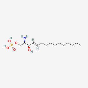 molecular formula C15H32NO5P B584149 (2S,3R,4E)-2-Amino-4-pentadecene-1,3-diol 1-Phosphate CAS No. 900499-41-4