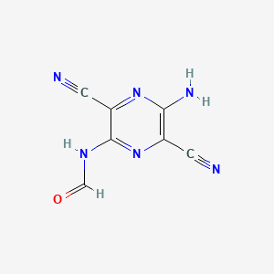 molecular formula C7H4N6O B584150 N-(5-Amino-3,6-dicyanopyrazin-2-YL)formamide CAS No. 150307-31-6