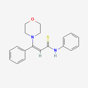 molecular formula C19H20N2OS B5841513 3-(4-morpholinyl)-N,3-diphenyl-2-propenethioamide 