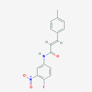 molecular formula C16H13FN2O3 B5841539 N-(4-fluoro-3-nitrophenyl)-3-(4-methylphenyl)acrylamide 