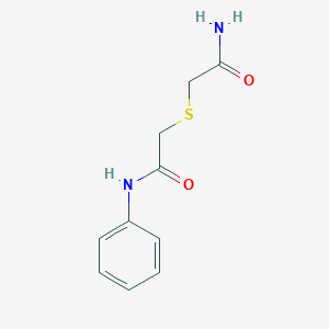 molecular formula C10H12N2O2S B5841540 2-[(2-amino-2-oxoethyl)thio]-N-phenylacetamide 