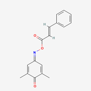 molecular formula C17H15NO3 B5841553 2,6-dimethylbenzo-1,4-quinone 4-(O-cinnamoyloxime) 