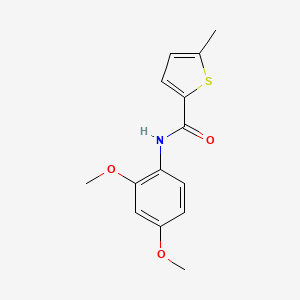 molecular formula C14H15NO3S B5841561 N-(2,4-dimethoxyphenyl)-5-methyl-2-thiophenecarboxamide 