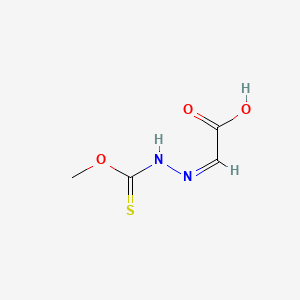 molecular formula C4H6N2O3S B584158 (2Z)-[(Methoxycarbonothioyl)hydrazono]acetic acid CAS No. 157994-09-7