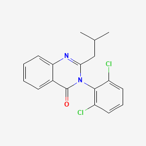 3-(2,6-dichlorophenyl)-2-isobutyl-4(3H)-quinazolinone