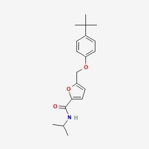 5-[(4-tert-butylphenoxy)methyl]-N-isopropyl-2-furamide