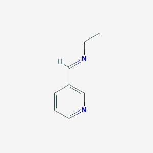 molecular formula C8H10N2 B058416 Ethanamine, N-(3-pyridinylmethylene)-(9CI) CAS No. 120739-64-2
