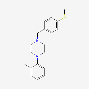 1-(2-methylphenyl)-4-[4-(methylthio)benzyl]piperazine