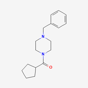 molecular formula C17H24N2O B5841627 1-benzyl-4-(cyclopentylcarbonyl)piperazine 