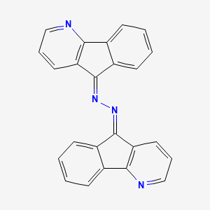 molecular formula C24H14N4 B5841665 5H-indeno[1,2-b]pyridin-5-one 5H-indeno[1,2-b]pyridin-5-ylidenehydrazone 