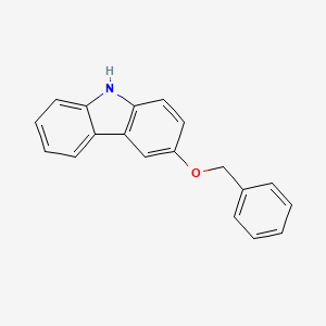molecular formula C19H15NO B584167 3-phenylmethoxy-9H-carbazole CAS No. 1797986-21-0