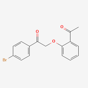 molecular formula C16H13BrO3 B5841688 2-(2-acetylphenoxy)-1-(4-bromophenyl)ethanone 