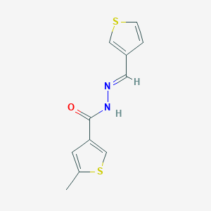 molecular formula C11H10N2OS2 B5841710 5-methyl-N'-(3-thienylmethylene)-3-thiophenecarbohydrazide 