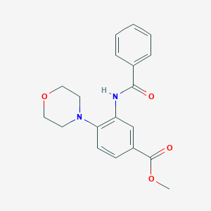 molecular formula C19H20N2O4 B5841717 methyl 3-(benzoylamino)-4-(4-morpholinyl)benzoate 