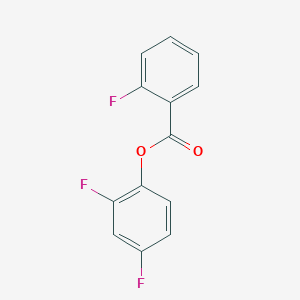 molecular formula C13H7F3O2 B5841719 2,4-difluorophenyl 2-fluorobenzoate 
