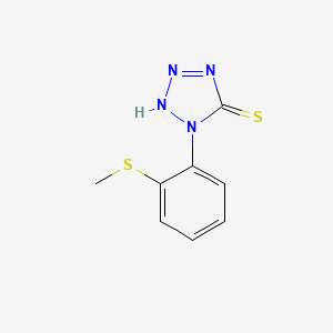 molecular formula C8H8N4S2 B5841733 1-[2-(methylthio)phenyl]-1H-tetrazole-5-thiol 