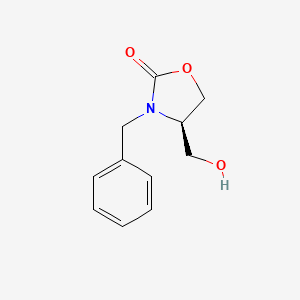 molecular formula C11H13NO3 B584174 (4R)-3-苄基-4-(羟甲基)-1,3-噁唑烷-2-酮 CAS No. 157823-75-1