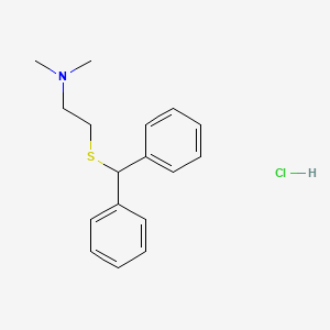 molecular formula C17H22ClNS B5841745 {2-[(diphenylmethyl)thio]ethyl}dimethylamine hydrochloride 
