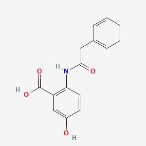 molecular formula C15H13NO4 B5841746 5-hydroxy-2-[(phenylacetyl)amino]benzoic acid 