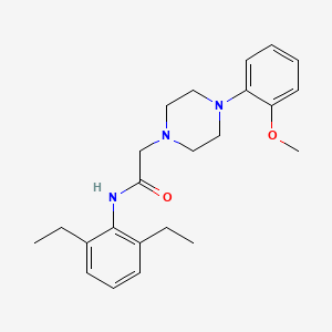 molecular formula C23H31N3O2 B5841758 N-(2,6-diethylphenyl)-2-[4-(2-methoxyphenyl)-1-piperazinyl]acetamide 