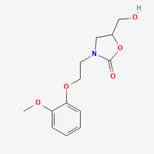 molecular formula C13H17NO5 B584176 5-(Hydroxymethyl)-3-(2-(2-methoxyphenoxy)ethyl)oxazolidin-2-one CAS No. 1798014-64-8