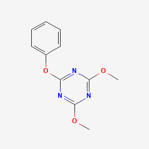 molecular formula C11H11N3O3 B5841768 2,4-dimethoxy-6-phenoxy-1,3,5-triazine 