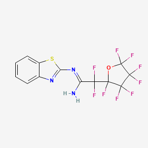 N-1,3-benzothiazol-2-yl-2,2-difluoro-2-(2,3,3,4,4,5,5-heptafluorotetrahydro-2-furanyl)ethanimidamide
