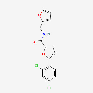 molecular formula C16H11Cl2NO3 B5841802 5-(2,4-dichlorophenyl)-N-(2-furylmethyl)-2-furamide 