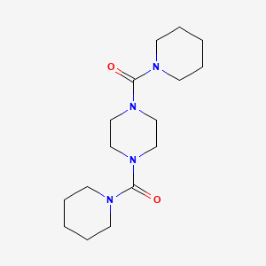 molecular formula C16H28N4O2 B5841813 1,4-bis(1-piperidinylcarbonyl)piperazine 