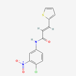 molecular formula C13H9ClN2O3S B5841815 N-(4-chloro-3-nitrophenyl)-3-(2-thienyl)acrylamide 