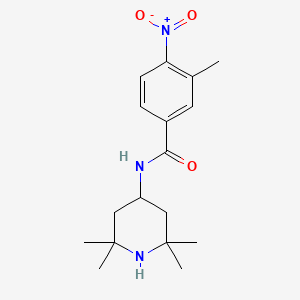 molecular formula C17H25N3O3 B5841827 3-methyl-4-nitro-N-(2,2,6,6-tetramethyl-4-piperidinyl)benzamide 