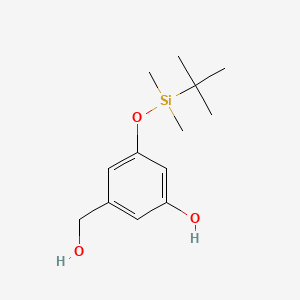 molecular formula C13H22O3Si B584184 3-[[(tert-Butyl)lsilyl]oxy]-5-hydroxy-benzenemethanol CAS No. 641571-45-1