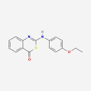 molecular formula C16H14N2O2S B5841858 2-[(4-ethoxyphenyl)amino]-4H-3,1-benzothiazin-4-one 